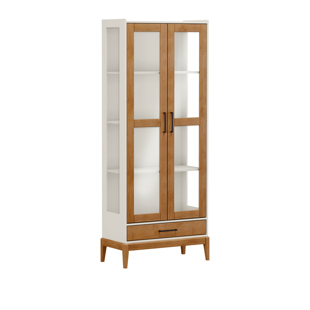 Vitrina 1 cajon 2 puertas Milao