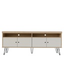 Rack TV Liberty café-blanco