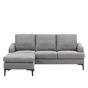 Sofá seccional Mauricio gris claro