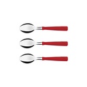Cucharas de té rojo set de 3 23167/370