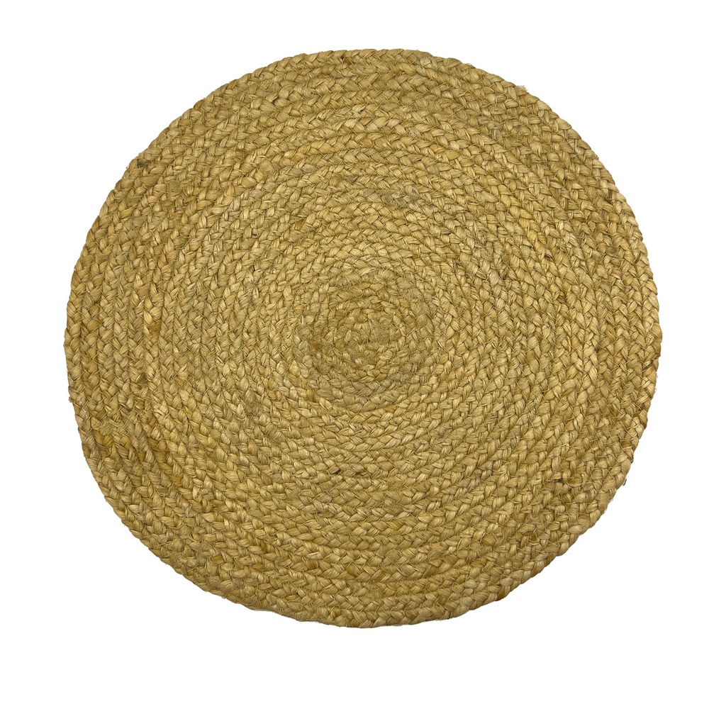Individual 38x38cm yute redondo