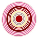 Alfombra infantil 120cm franjas circular