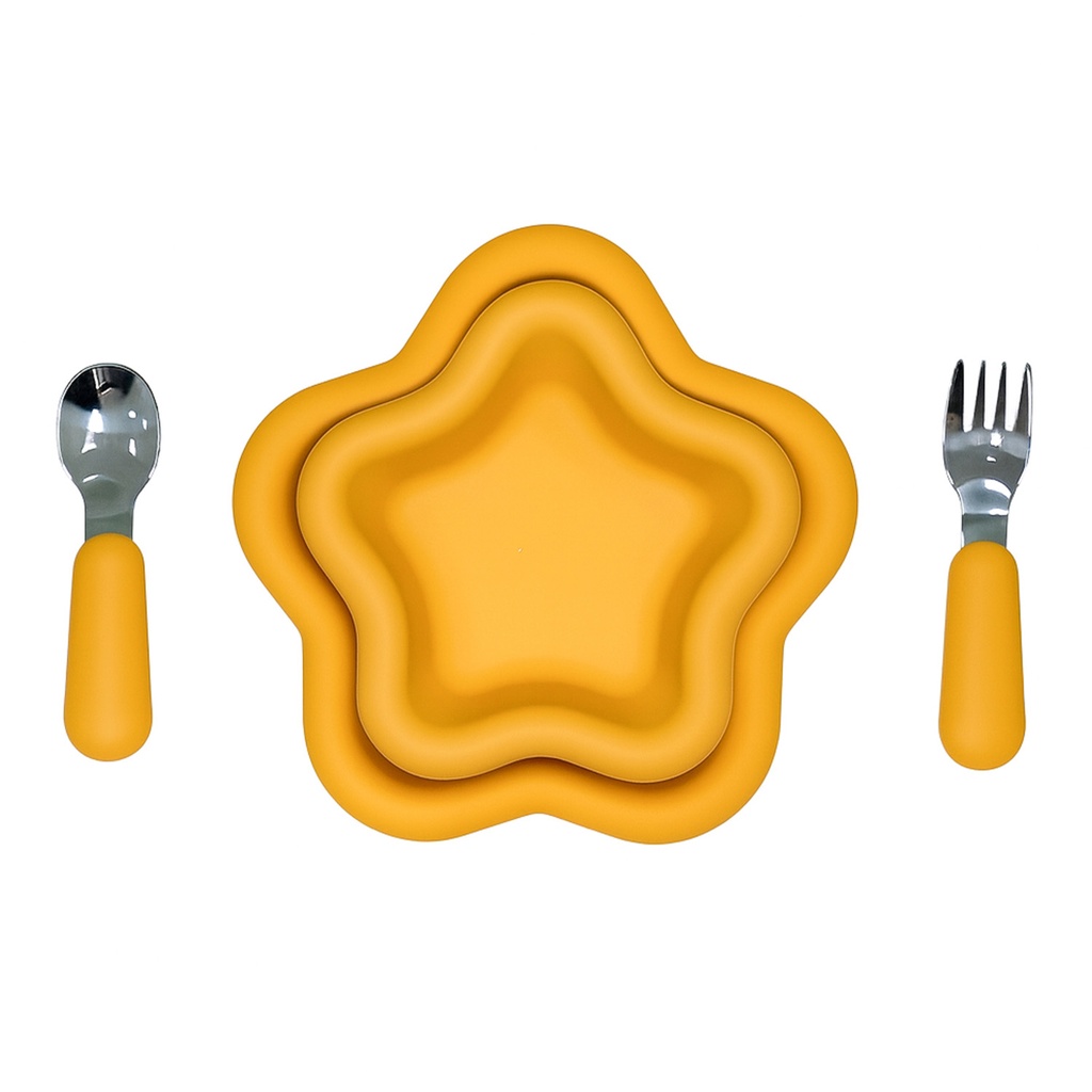Juego de comida infatil estrella 4 piezas
