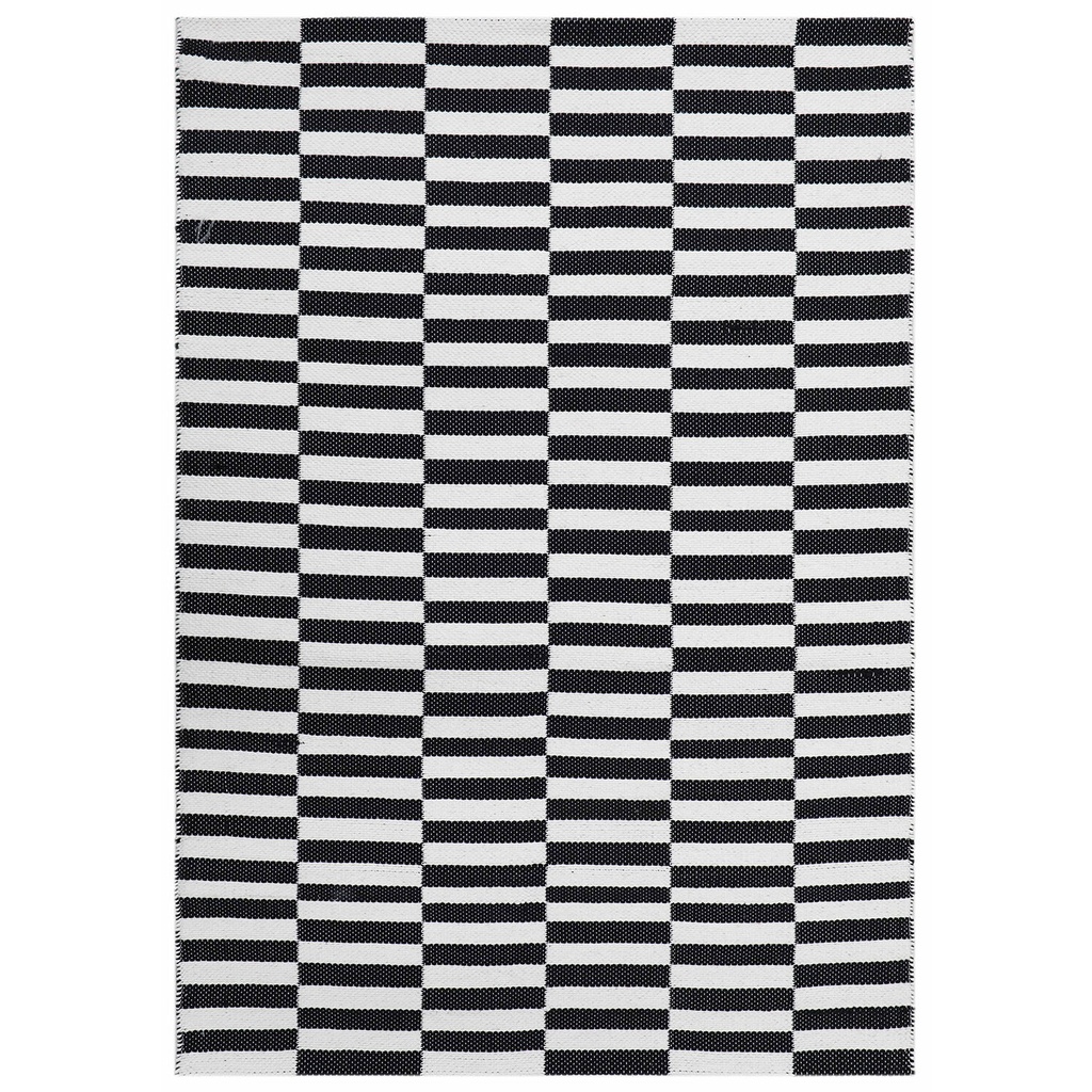 Alfombra 180x270cm Rila blanco/negro