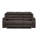 Sofá reclinable 3 cuerpos Boston café 