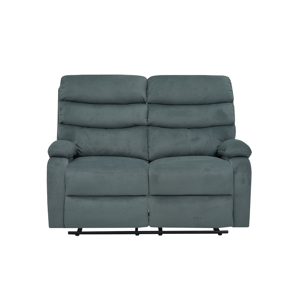 Sofá reclinable 2 cuerpos Logan gris oscuro