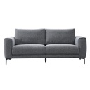 Sofá 3 cuerpos Smile gris oscuro