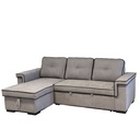 Sofá seccional Beatrice gris medio