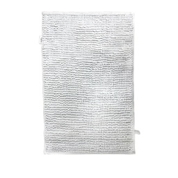 [230025058] Piso de baño shaggy blanco 45x70