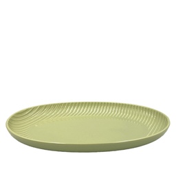 [230031965] Plato ovalado Comacchio verde 30,5cm