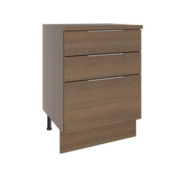 [230040638] Base cocina Stella café 3 cajones 60cm