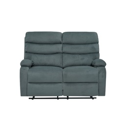 [230041527] Sofá reclinable 2 cuerpos Logan gris oscuro